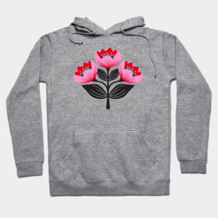 Bright and bold pink tulips Hoodie